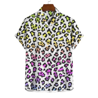 Cow and Leopard Print Hawaiian Shirt