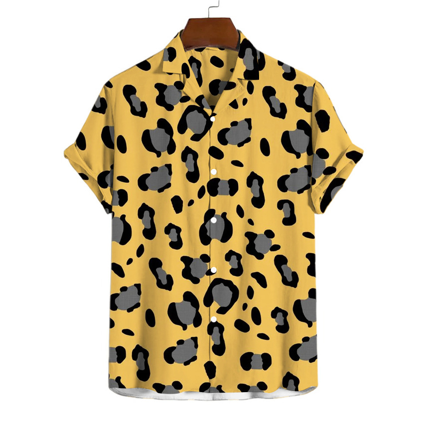 Cow and Leopard Print Hawaiian Shirt