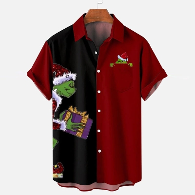 Printed Green Monster Christmas Shirt