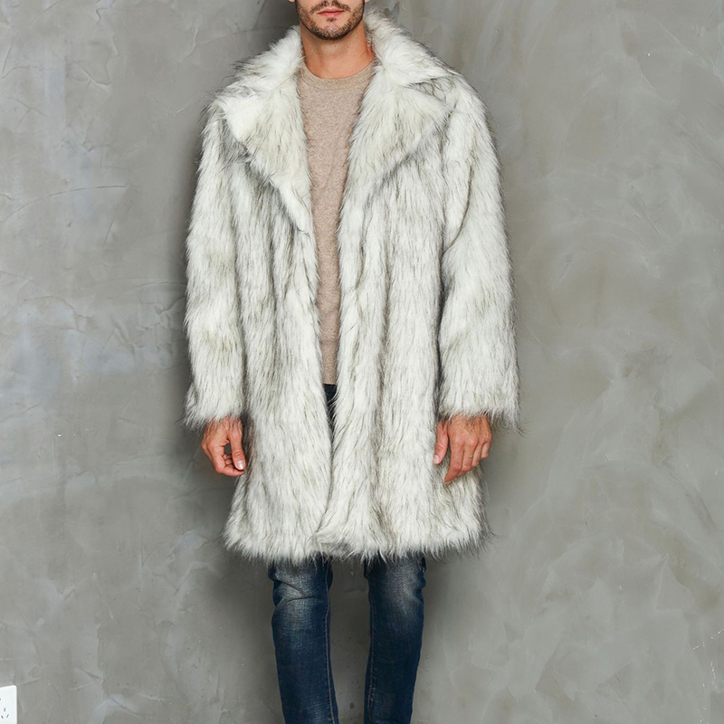 Fashion Faux Fur Long Coat - Helloice Apparel