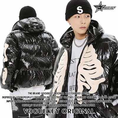 Y2k Skeleton Puffer Jacket