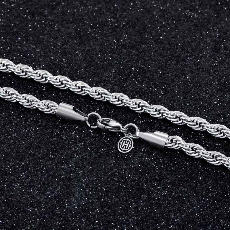 4mm Stainless Steel Rope Chain Set