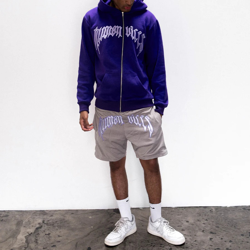 Hip Hop Alphabet Pop Zip Sweatshirt