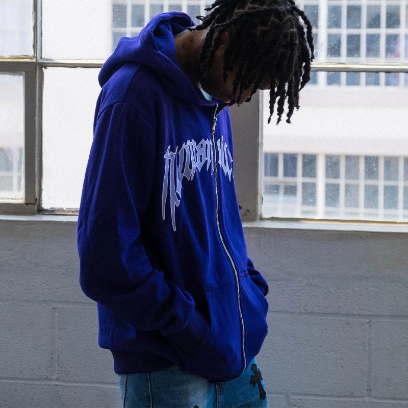 Hip Hop Alphabet Pop Zip Sweatshirt