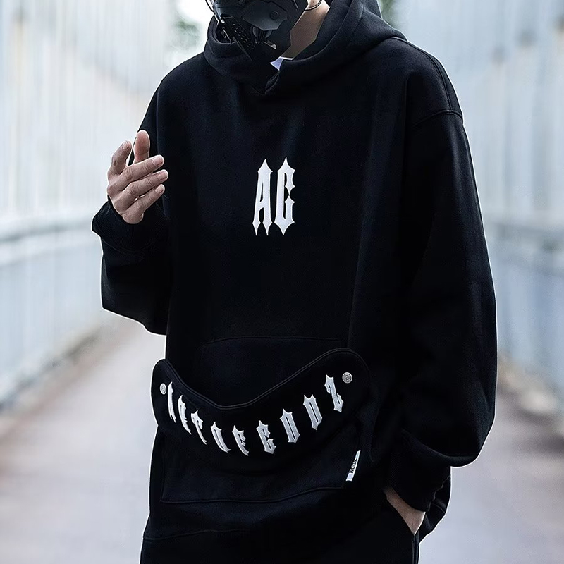 Vintage Hooded Turtleneck Sweatshirt