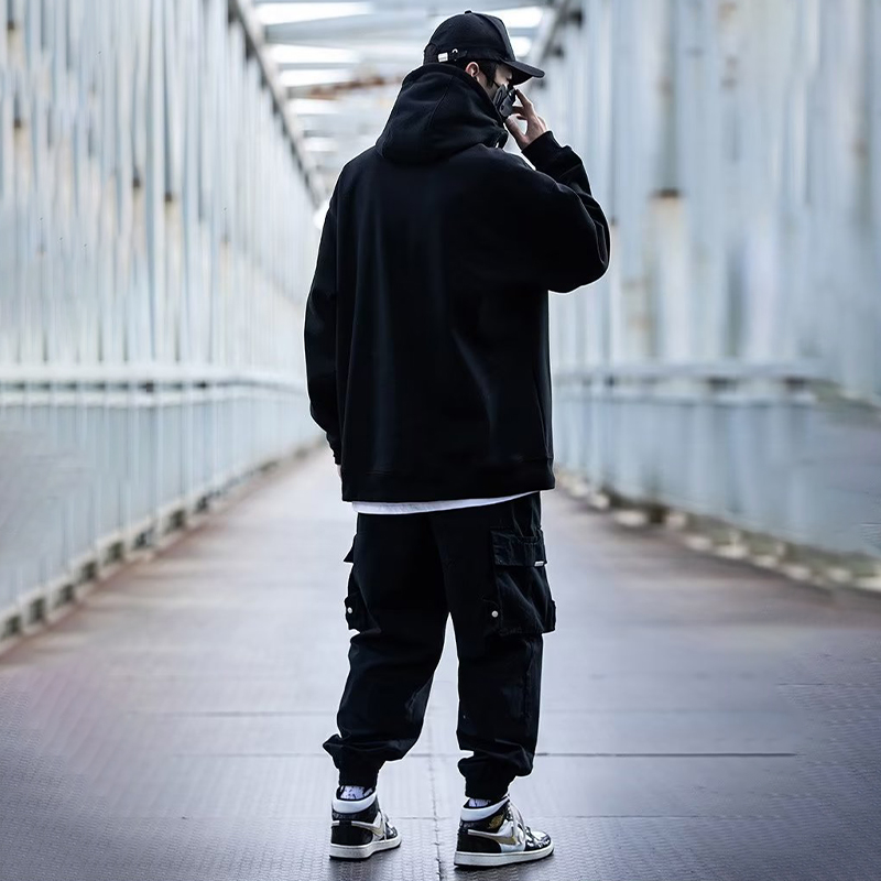 Vintage Hooded Turtleneck Sweatshirt