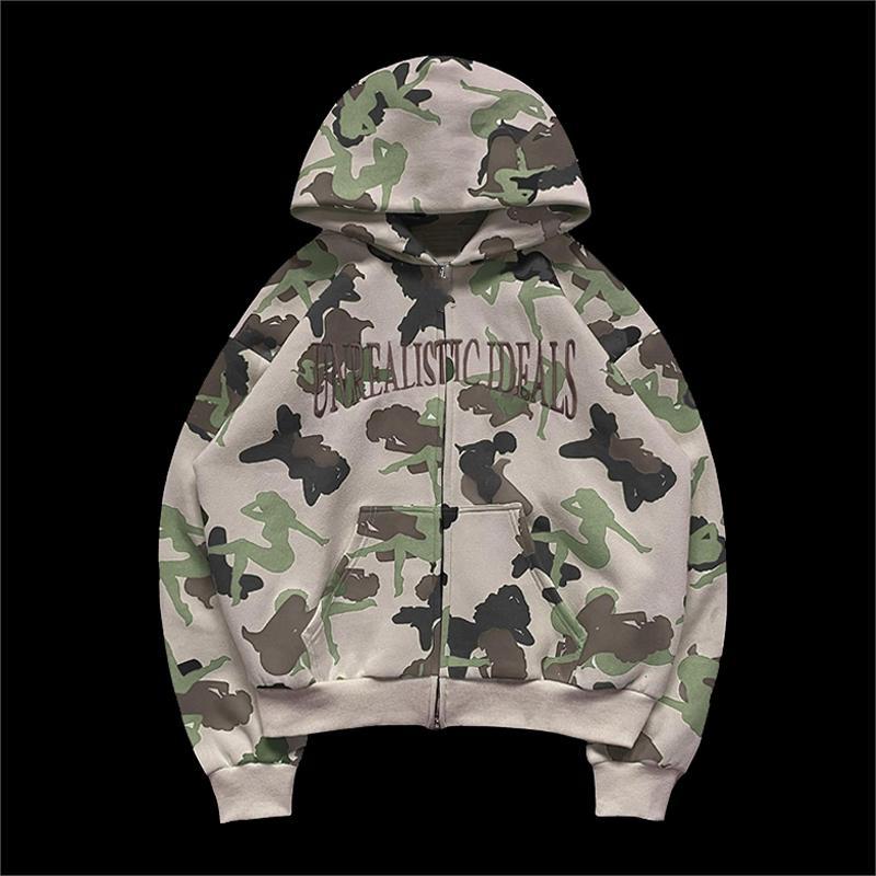 Personalized Camo Print Street Hoodie