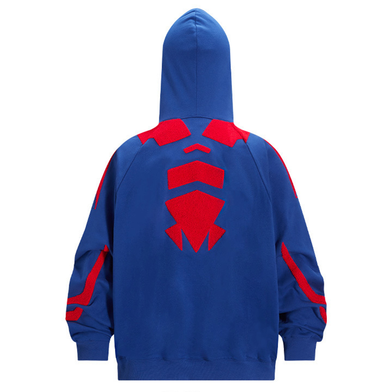 Y2K Spider Embroidery Street Hoodie