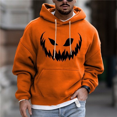 Men's Fashionable Halloween Printed Hoodie