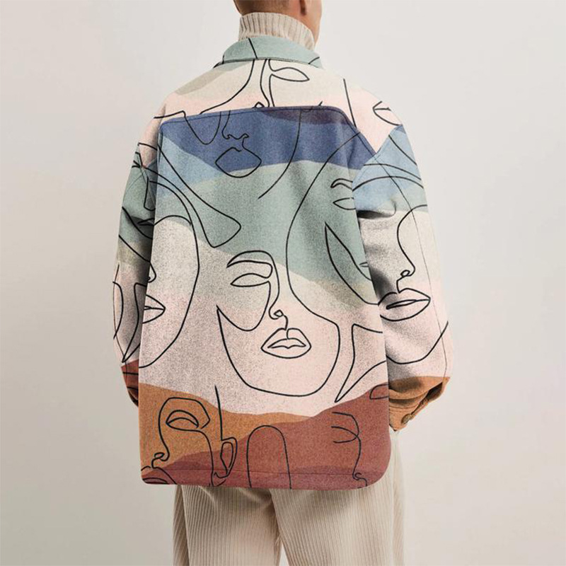 Unisex Fashion Print Jacket