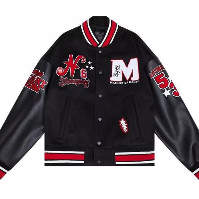 American Lettering Patch Couple Jacket