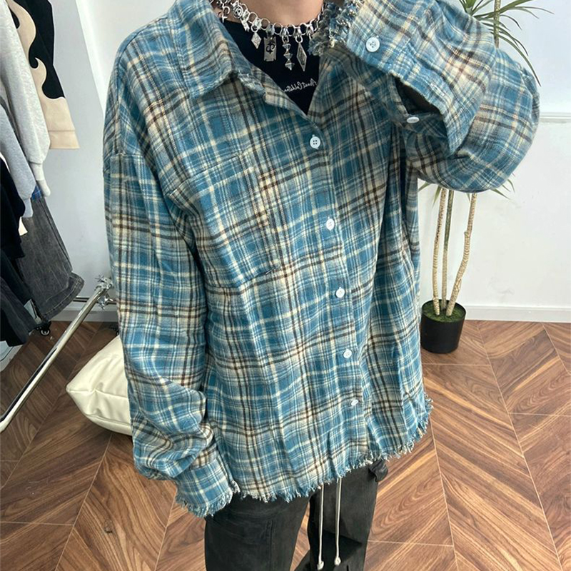 Flannel Cleanfit Plaid Shirt Thin Jacket