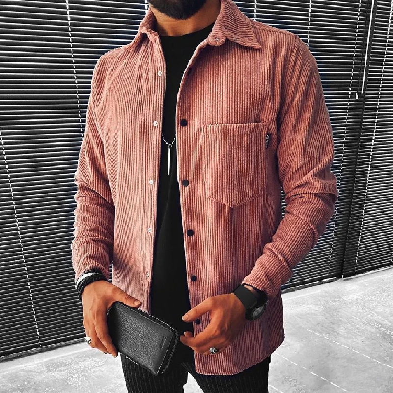 Plain Lapel Shift Jacket