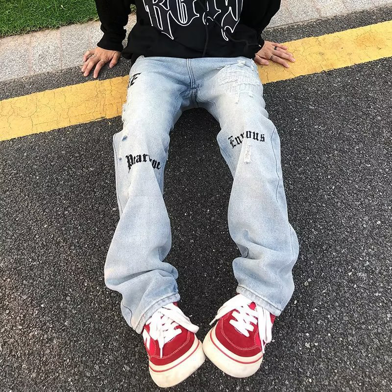 Street Hip Hop Washed Fashion Jeans