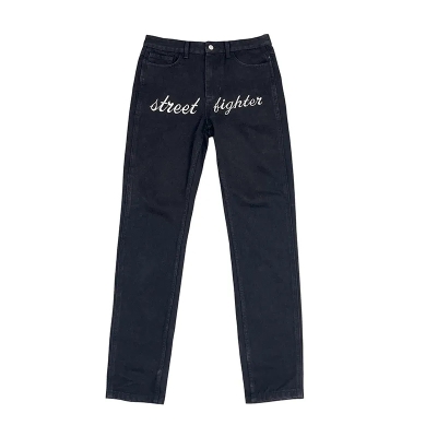 Street Printed Letter Jeans