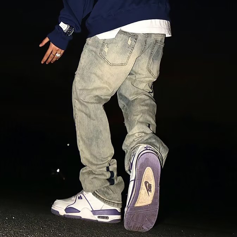 Distressed Ripped Street Jeans