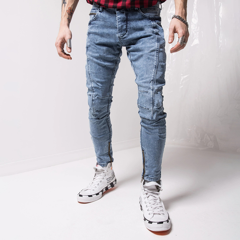 Solid Color Skinny Fit Jeans