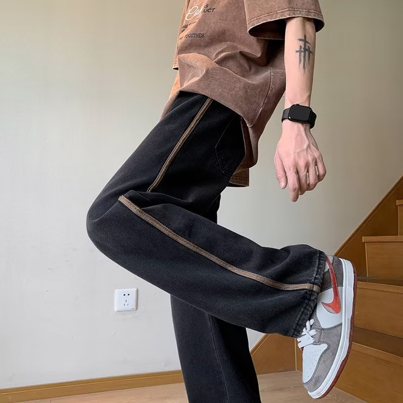 Retro High Quality Drawstring Jeans