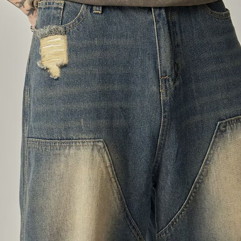 Vintage Distressed Hip Hop Jeans