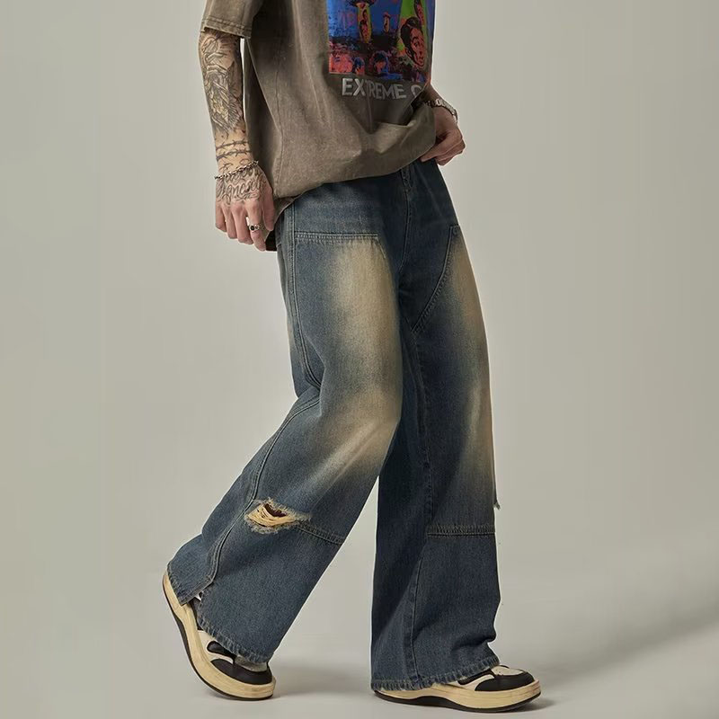 Vintage Distressed Hip Hop Jeans