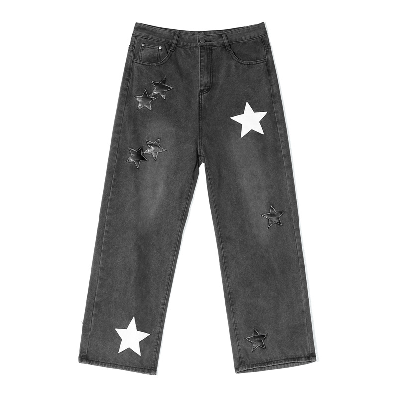 Star Embroidered Jeans