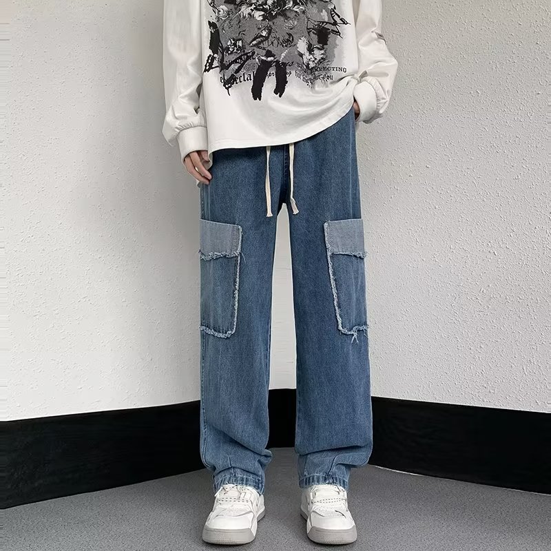 Long Jeans with Pocket