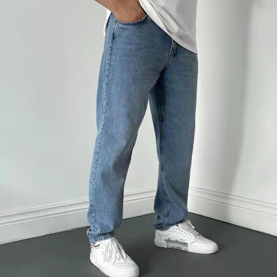 Simple Street Straight Jeans