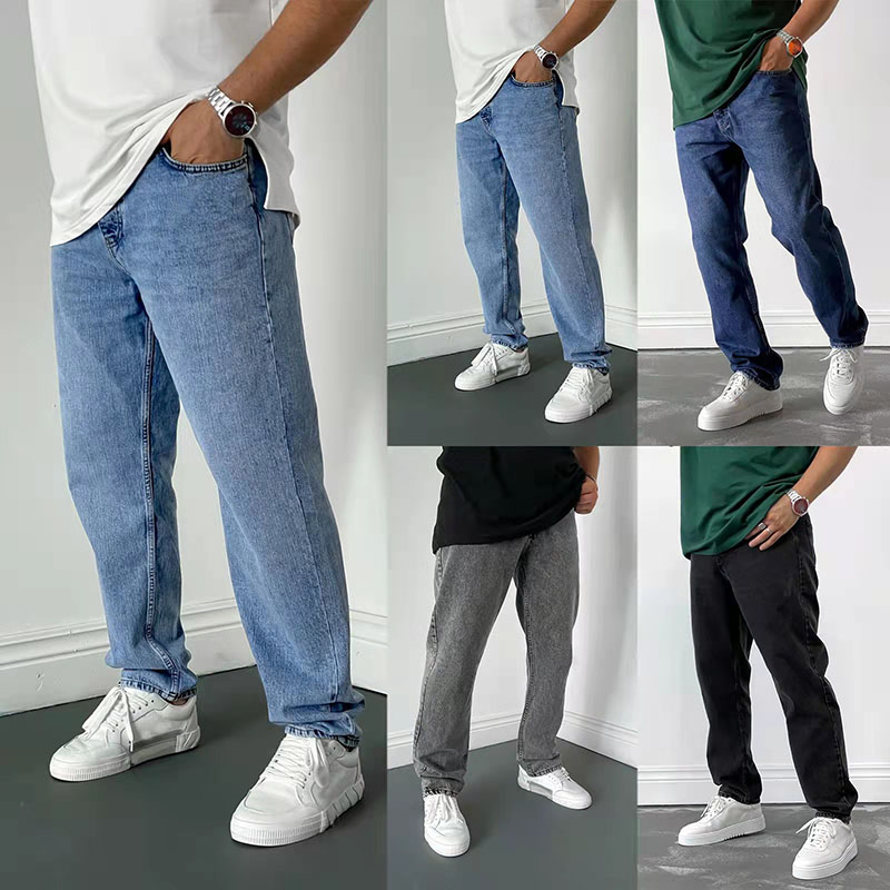 Simple Street Straight Jeans