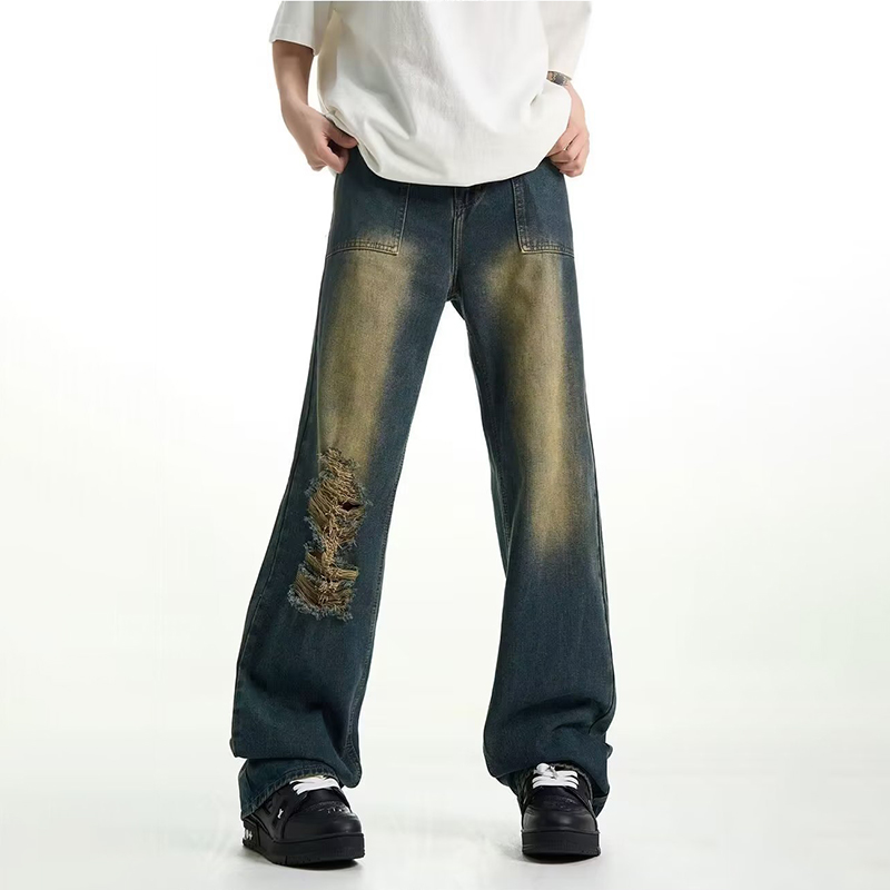 American Vintage Washed Ripped Jeans