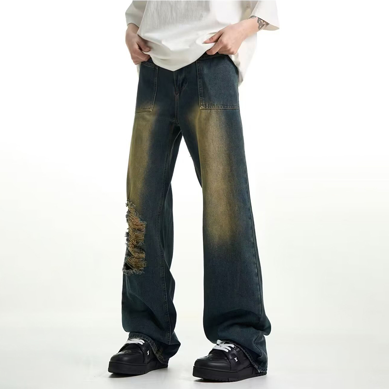 American Vintage Washed Ripped Jeans