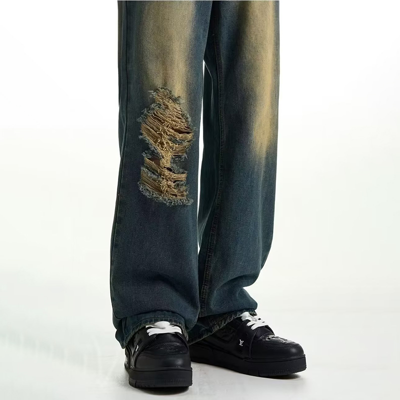 American Vintage Washed Ripped Jeans