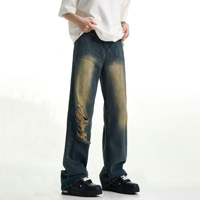 American Vintage Washed Ripped Jeans