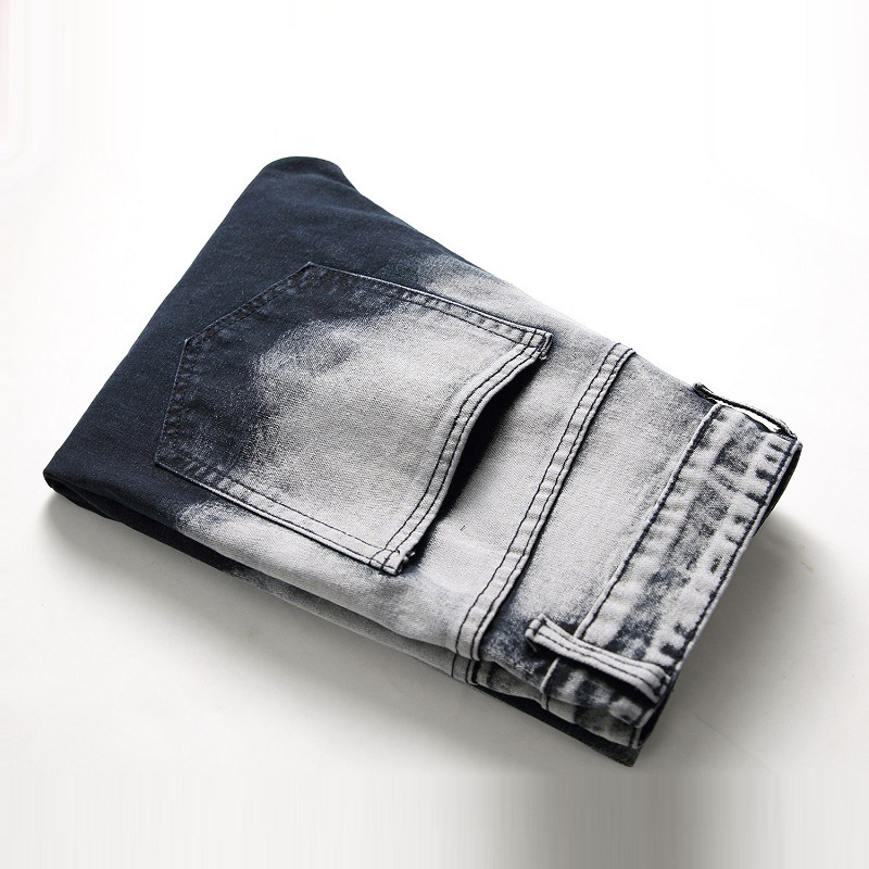 Ripped Color Block Patch Jeans Ripped Color Block Patch Jeans