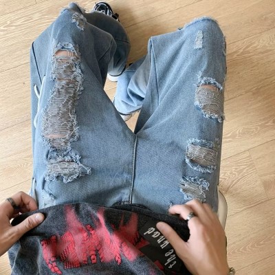 Vibe Slit Ripped Jeans