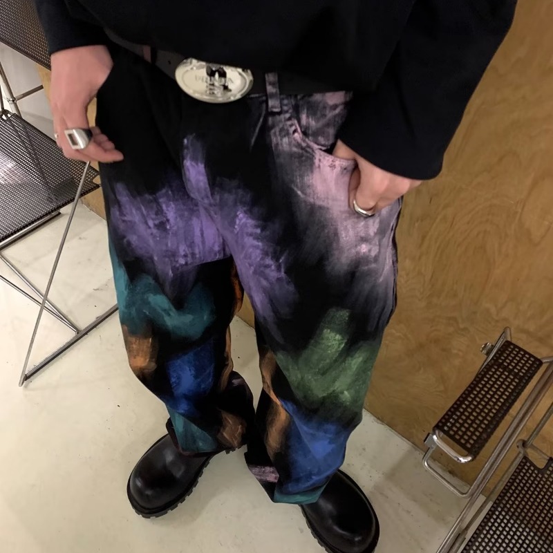 Hand Painted Colorful Jeans