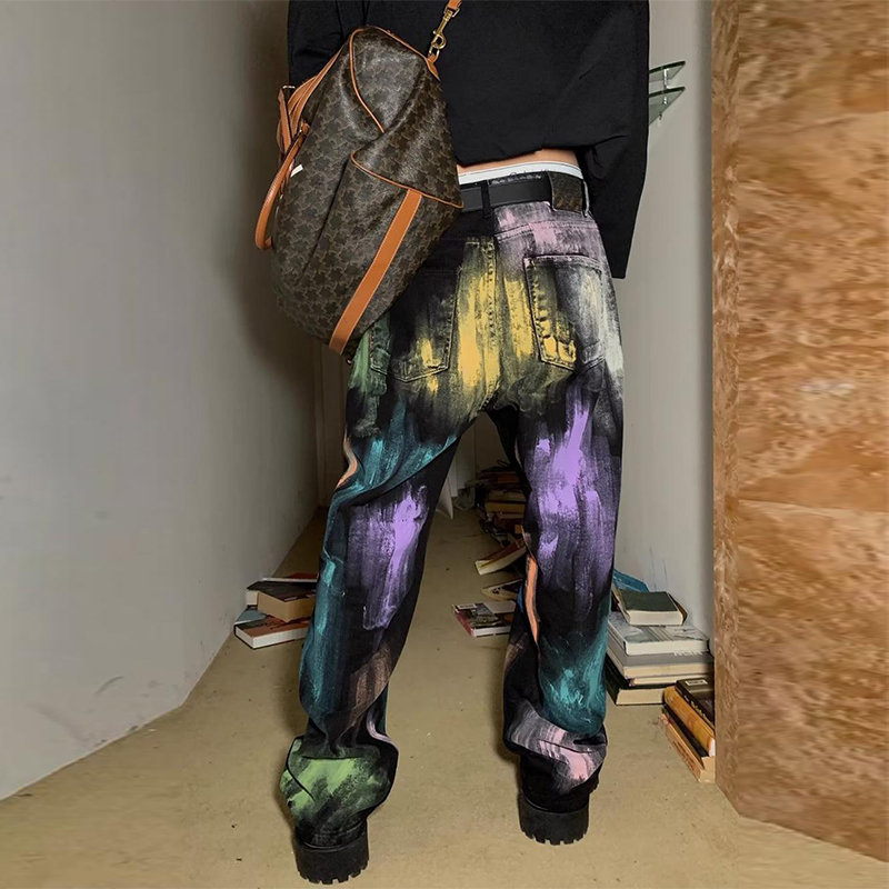 Hand Painted Colorful Jeans