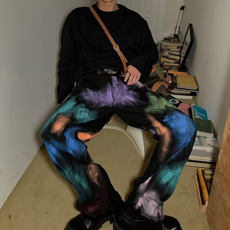 Hand Painted Colorful Jeans