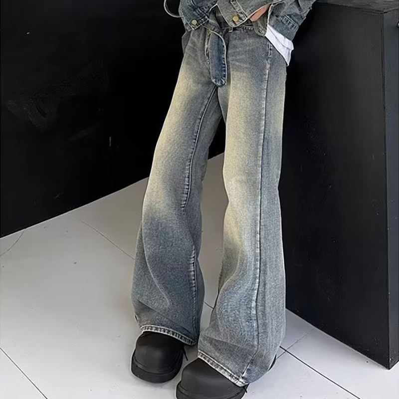 Street Retro Straight Bootcut Jeans