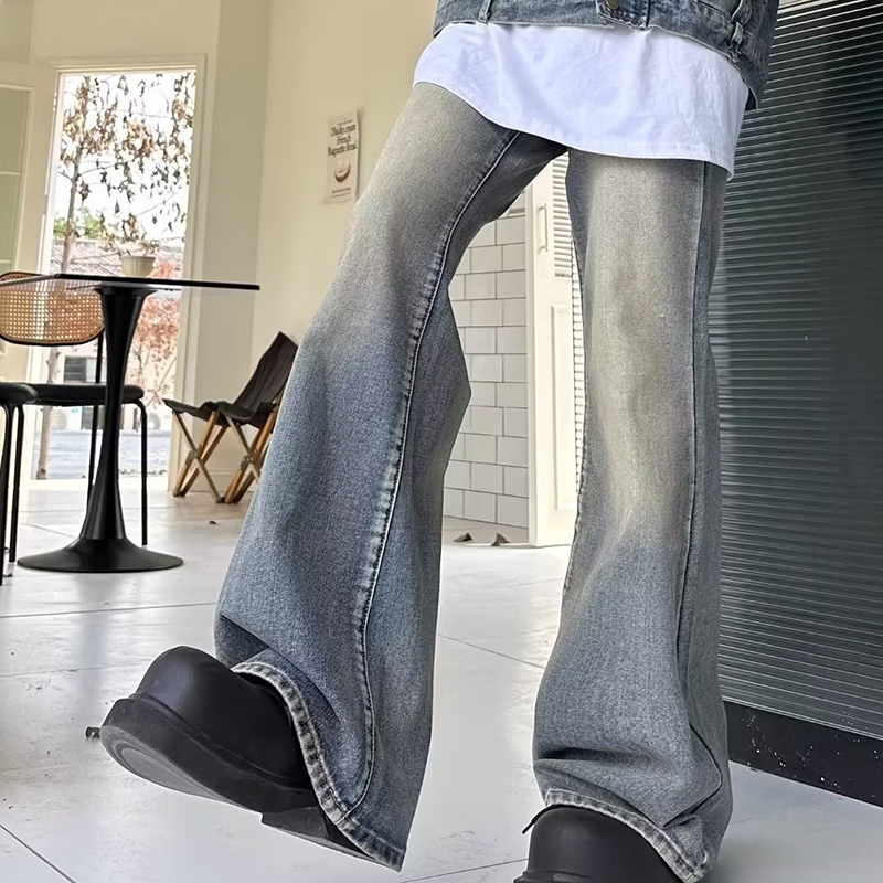 Street Retro Straight Bootcut Jeans