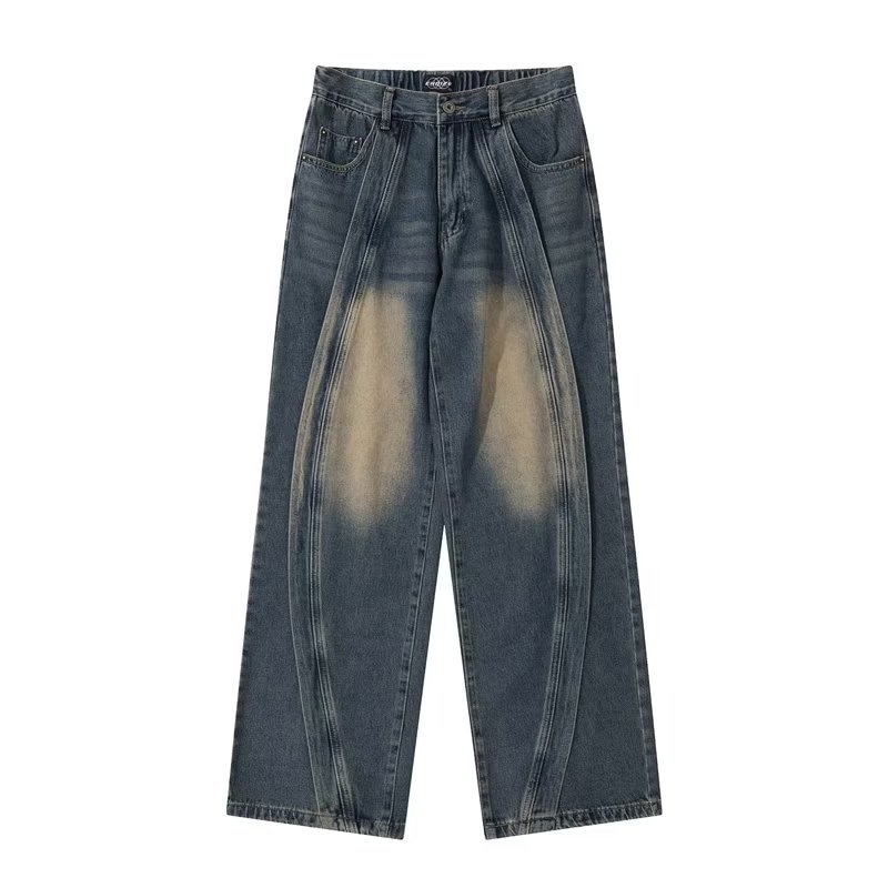 Washed Patchwork Washed Patchwork Jeans