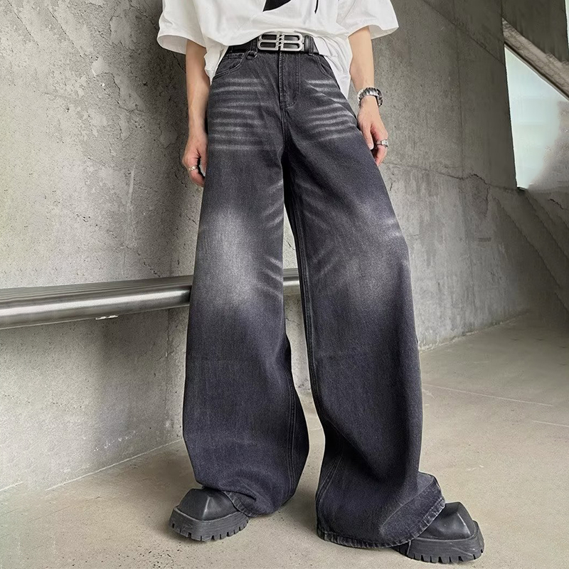 Unisex Washed Baggy Jeans