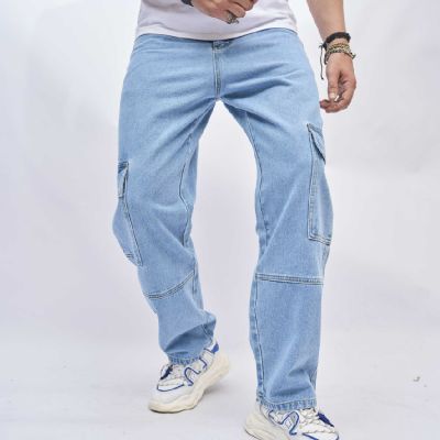 Men's Cargo Pocket Jeans