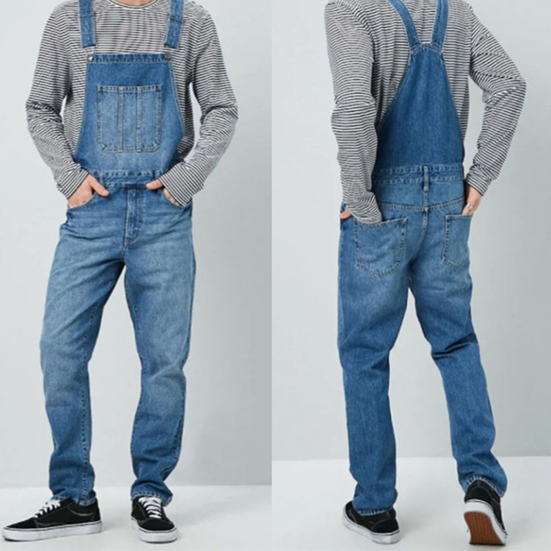 Simple Solid Color Overalls