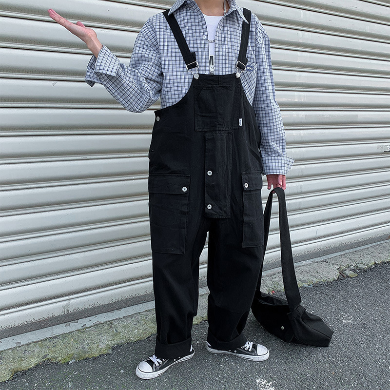 Loose Cotton Work Overalls