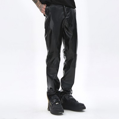 Street Black Slim Leather Pants