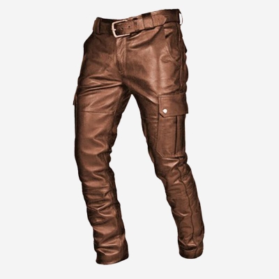 Casual Skinny Leather Pants