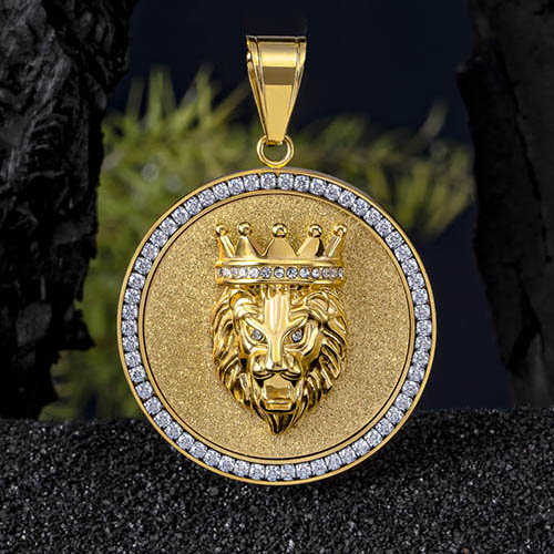 Crown Lion King Pendant