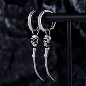 Skull Steel Earrings