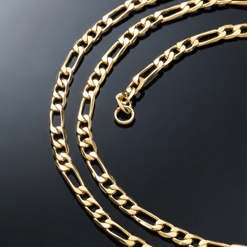3mm Figaro Chain in Gold 3mm Figaro Chain in Gold
