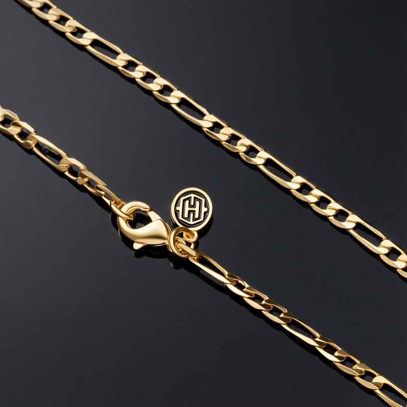 3mm Figaro Chain in Gold 3mm Figaro Chain in Gold